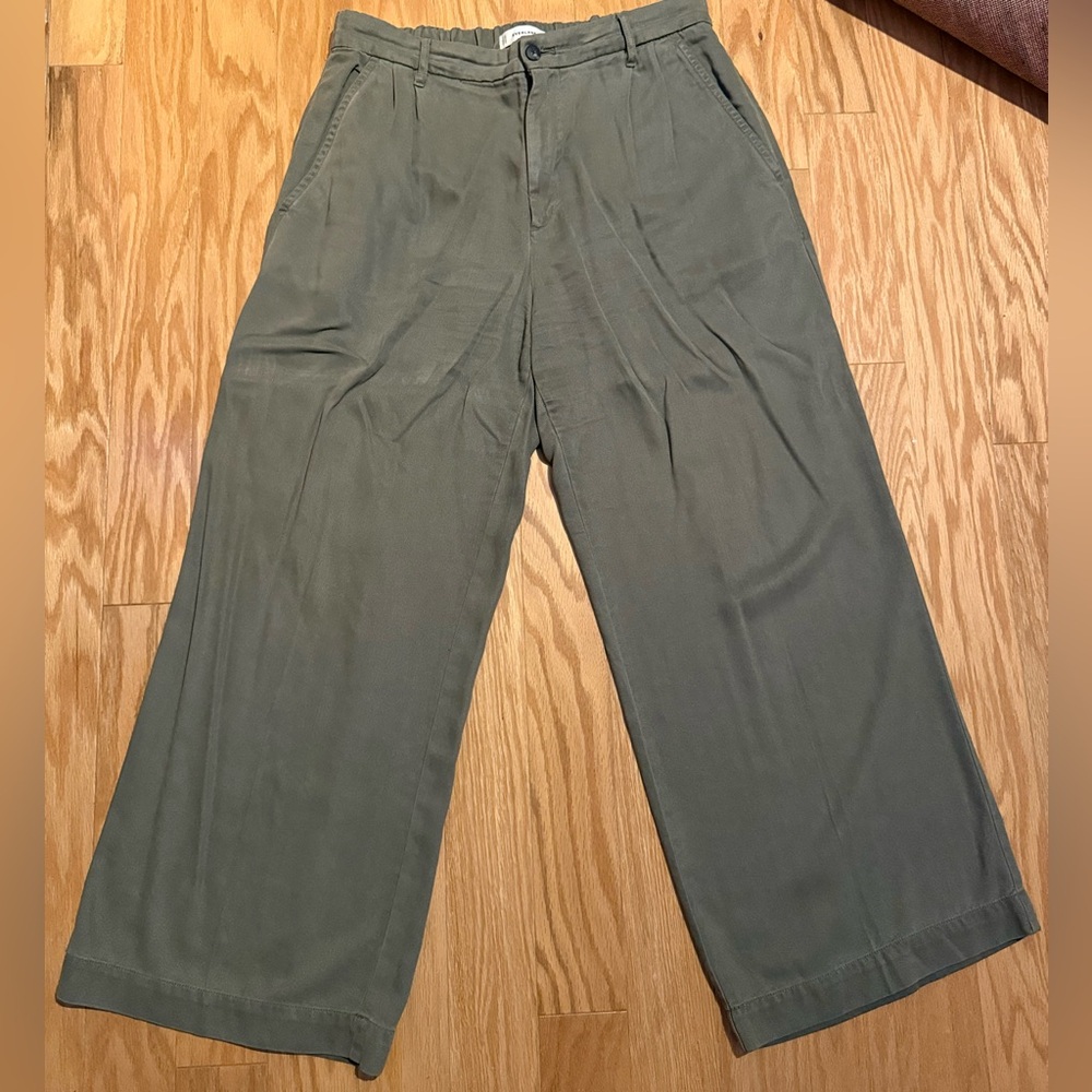 Everlane Women’s The Trouser in Buttersoft - Kalamata Size 14